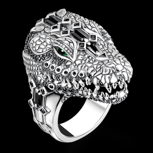 Thomas Sabo Crocodile Rocks Head Sterling Silver Ring | Australia