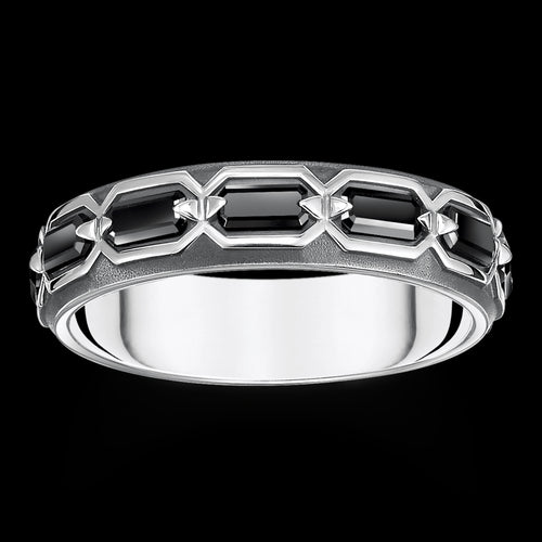 Thomas Sabo Crocodile Rocks Sterling Silver Thin Band Ring | Australia