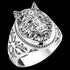 Side View Thomas Sabo Rebel Wolf Sterling Silver Signet Ring