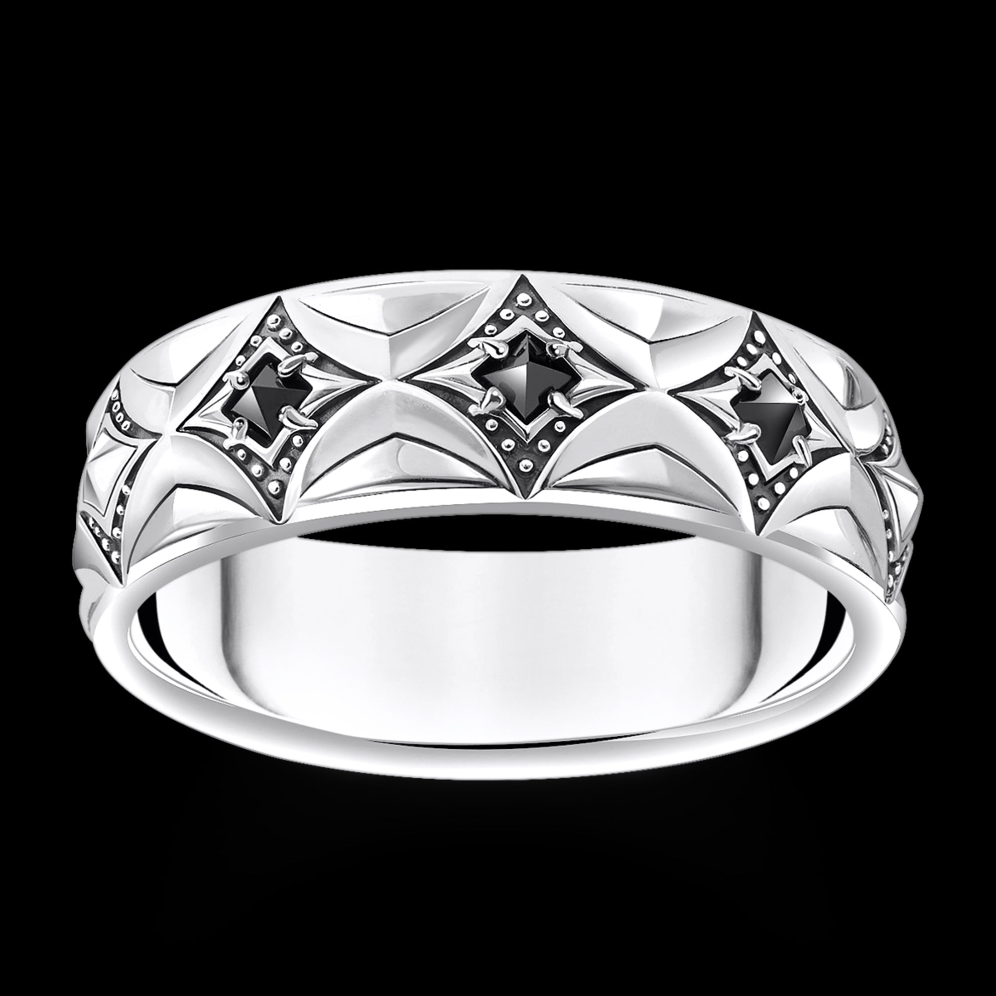 Thomas Sabo Rebel Wolf Silver Band Ring | Australia