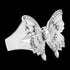 Side View Thomas Sabo Butterfly Paradise Silver Cocktail Ring