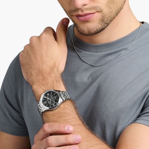 Man Wearing Thomas Sabo Rebel Urban Silver Men's Watch
