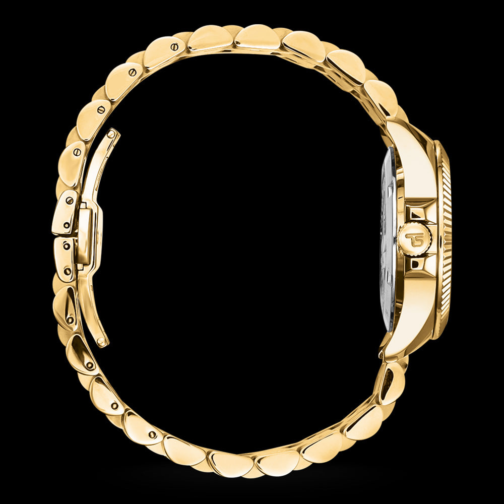 THOMAS SABO LADIES GOLD DIVINE RAINBOW WATCH - SIDE VIEW