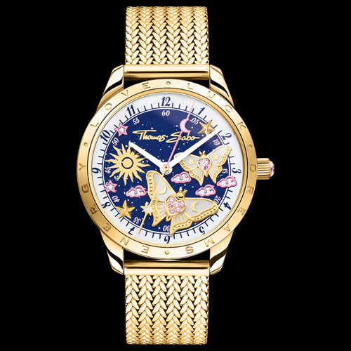 Thomas Sabo Luminescent Butterfly Gold Watch | Australia