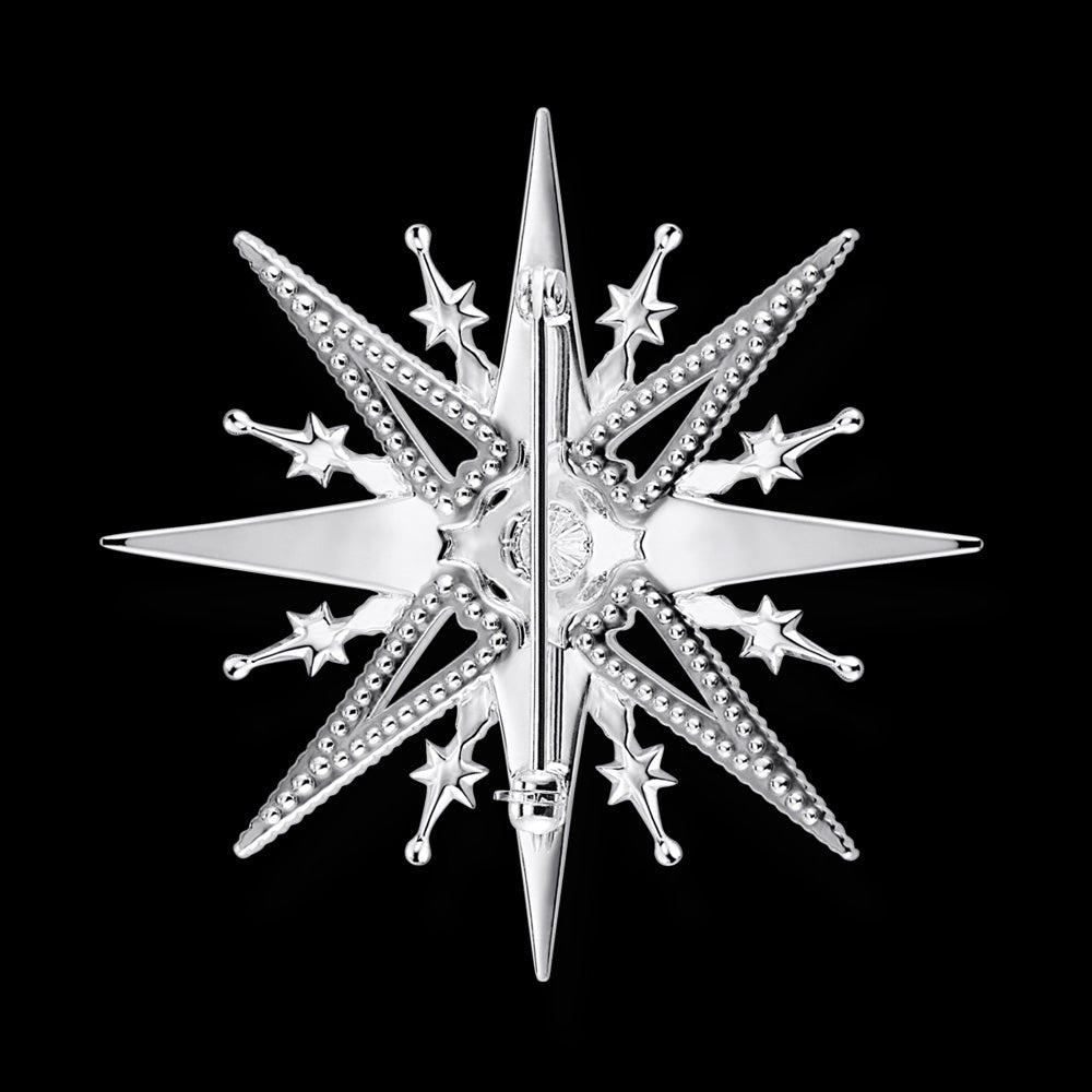 THOMAS SABO ROYALTY STAR SILVER BROOCH - BACK VIEW
