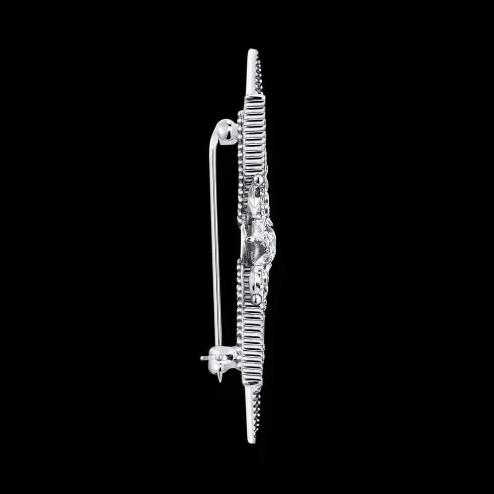 THOMAS SABO ROYALTY STAR SILVER BROOCH - SIDE VIEW