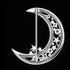 THOMAS SABO CRESCENT MOON SILVER BROOCH - BACK VIEW