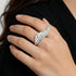 Woman Wearing Engelsrufer Silver Adjustable Angel Wing Ring