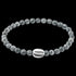 Anchor & Crew Coffee Bean Silver Grey Jasper Stone Bracelet | Australia