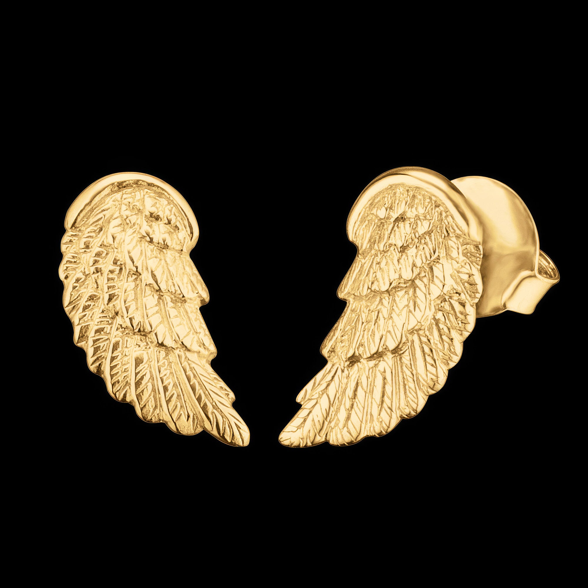 Angel Wing Gold Stud Earrings | Engelsrufer