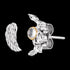Angel Wing & Moon Mismatch Stud Earrings | Engelsrufer