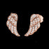 Angel Wing Crystal Pave Rose Gold Stud Earrings | Engelsrufer