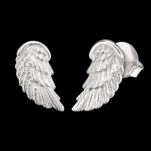 Angel Wing Silver Stud Earrings | Engelsrufer