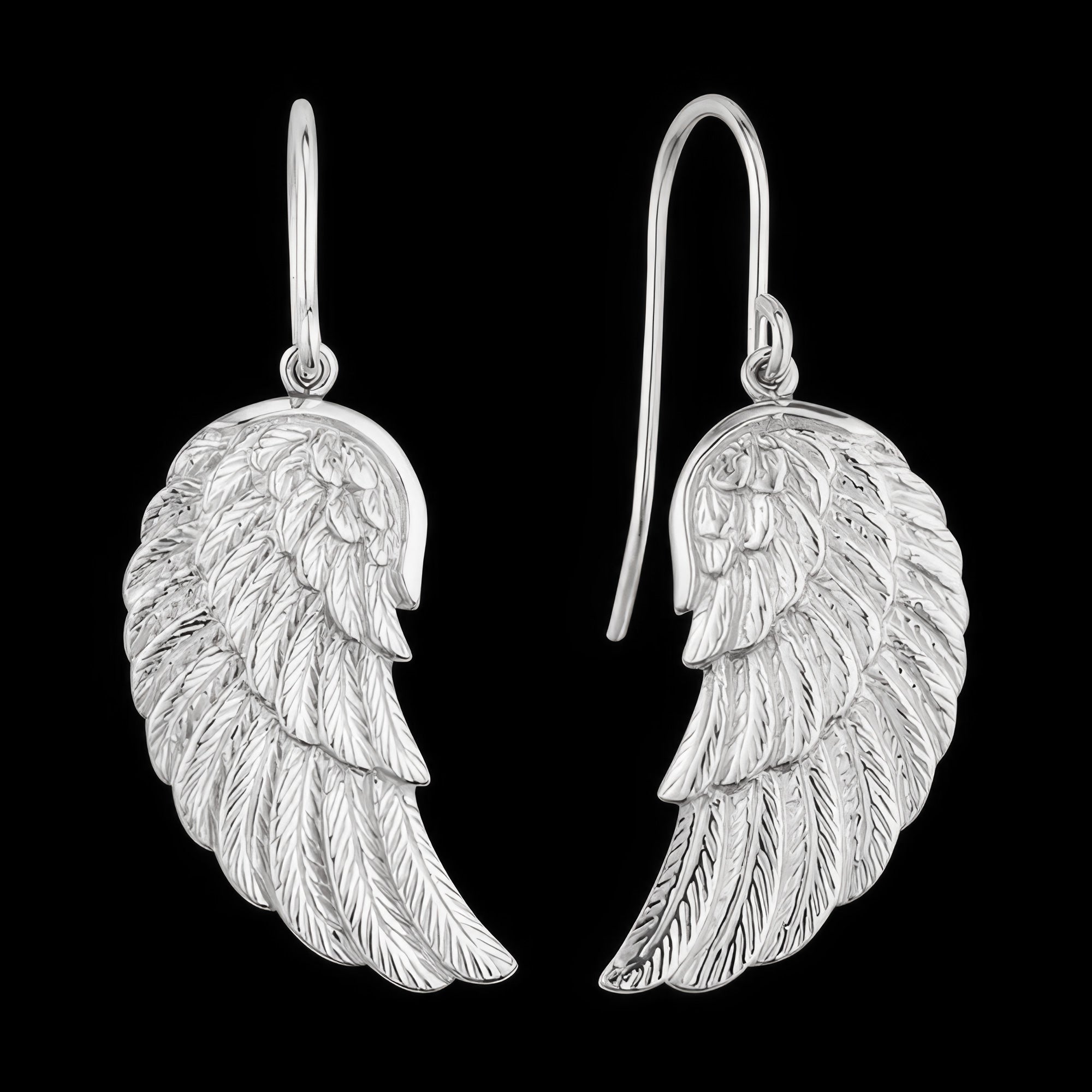 Angel Wing Sterling Silver Hook Earrings | Engelsrufer
