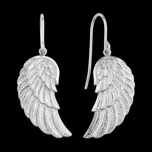 Angel Wing Sterling Silver Hook Earrings | Engelsrufer