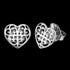 Arabesque Heart Filigree Silver Stud Earrings | Engelsrufer