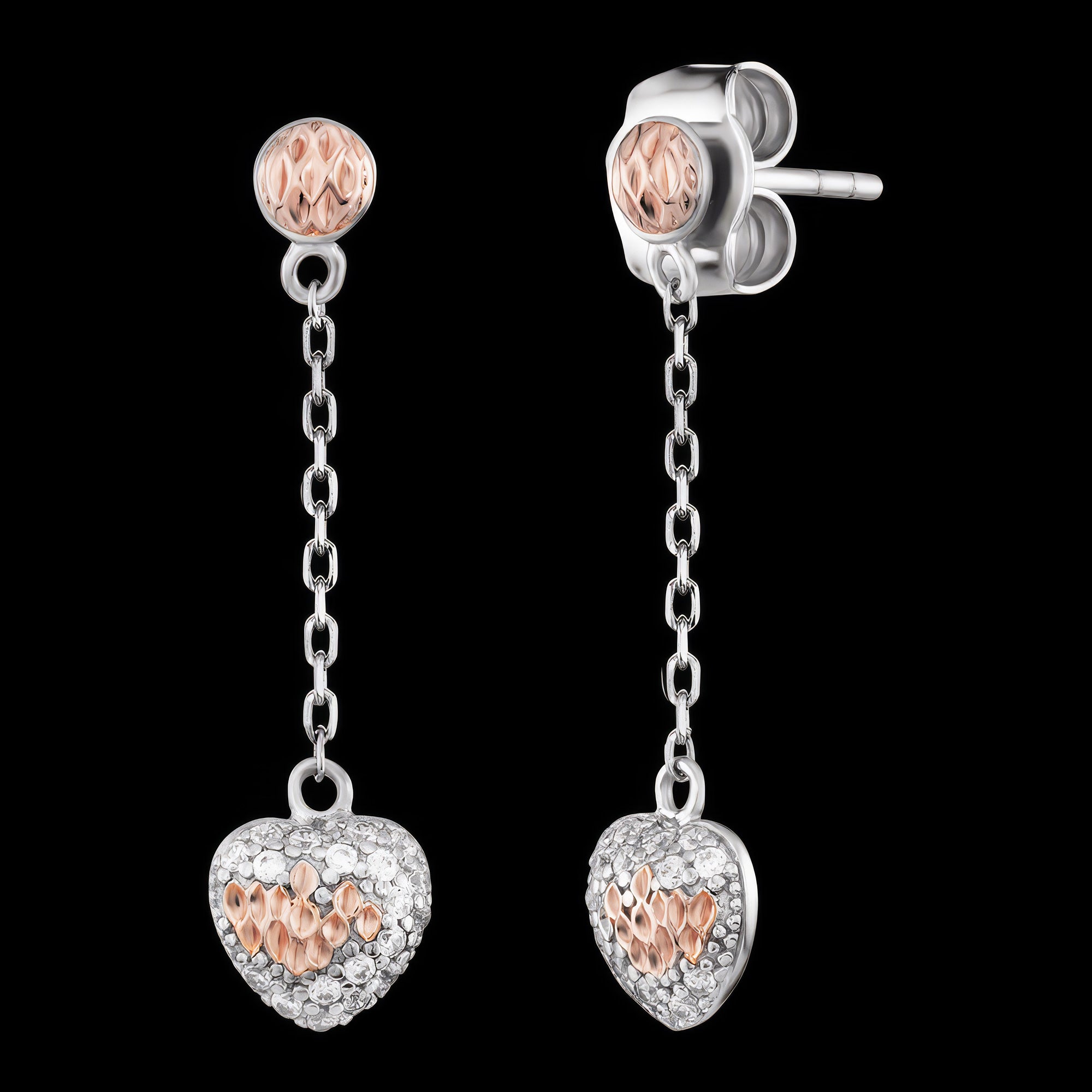 Beating Heart Of Love Chain Earrings | Engelsrufer