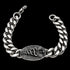 Caduceus Cuban Link Men's Stainless Steel Bracelet