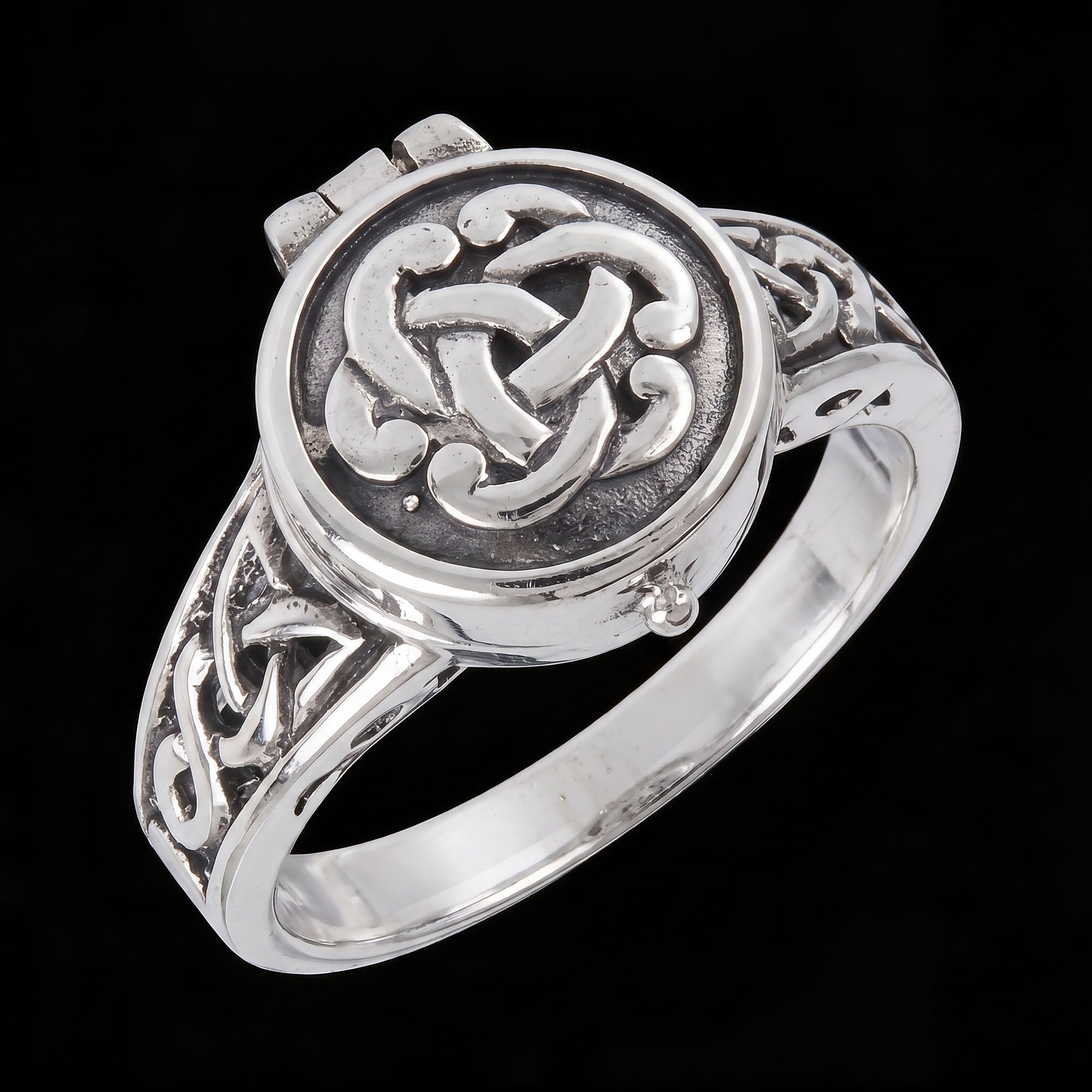 Celtic Sterling Silver Poison Ring
