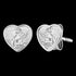 Cherub Angel Heart Silver Stud Earrings| Herzengel