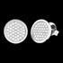 Circle Pave CZ Sterling Silver Earrings | Engelsrufer