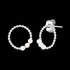 Circle Pearl Trio Silver Stud Earrings | Engelsrufer