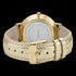 Back view of Cluse La Boheme gold white/gold metallic watch.