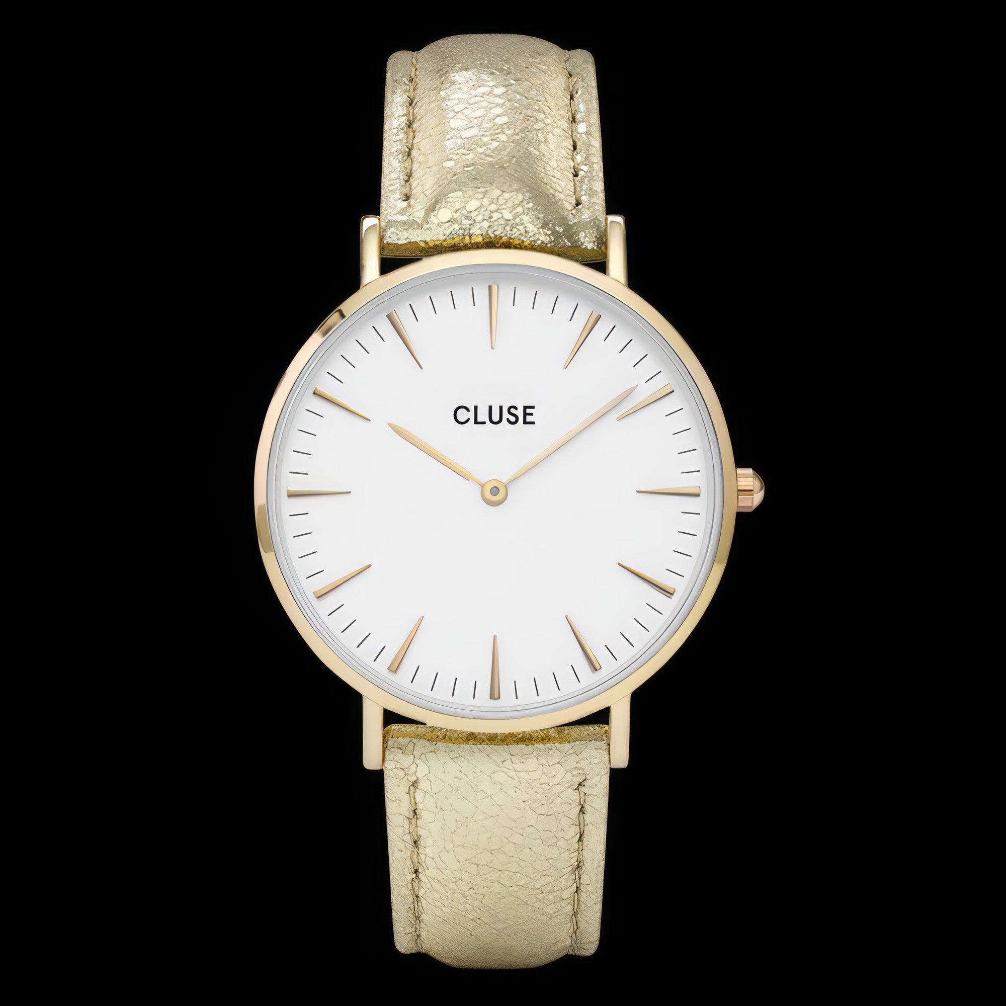 Cluse La Boheme Gold White/Gold Metallic Watch