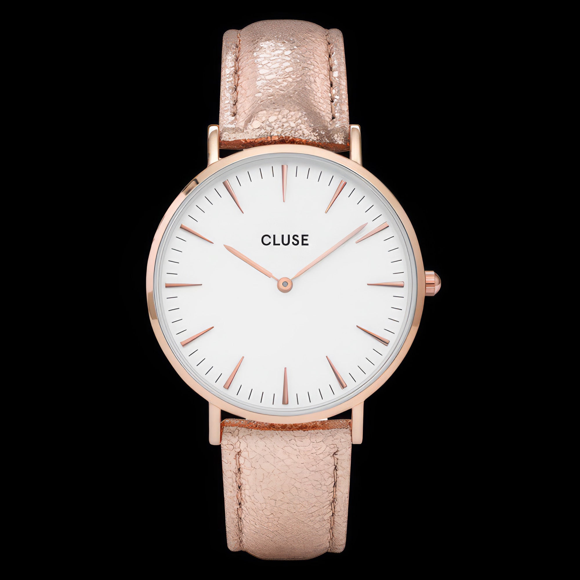 Cluse La Boheme Rose Gold White/Rose Gold Metallic Watch