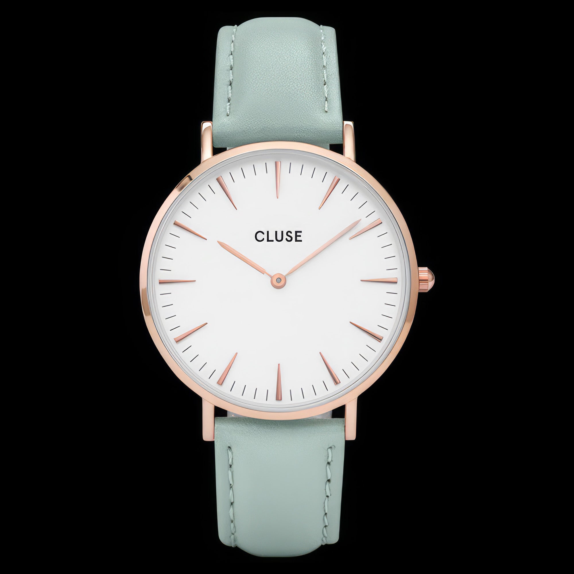 Cluse La Boheme Rose Gold White/Pastel Mint Green Watch