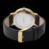 Back view of Cluse La Roche gold black marble/black watch.
