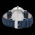 Back view of Cluse Minuit silver/white denim watch.