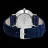 Back view of Cluse Minuit silver blue velvet limited edition watch.