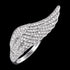 Engelsrufer Silver Adjustable Crystal Angel Wing Ring | Australia