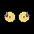 Daisy Ladybird Enamel Children’s Sterling Silver Earrings