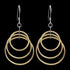 Tesoro Cascading Sterling Silver Gold Hoop Earrings | Australia