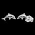 Dolphin Sterling Silver Children's Stud Earrings | Herzengel