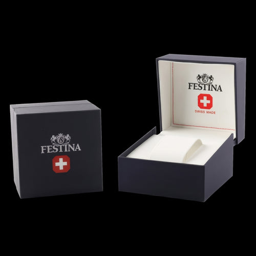 Festina Swiss watch box packaging.