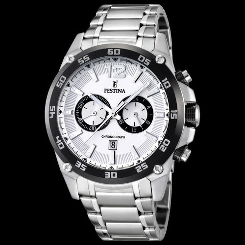 Festina White Dial Chronograph Classic Date Men's Watch