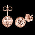 Filigree Cage Ball Rose Gold Stud Earrings | Engelsrufer