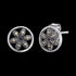 Marcasite Flower Of Life Silver Stud Earrings | Engelsrufer