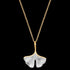 Ginkgo Leaf Gold Silver Necklace | Engelsrufer