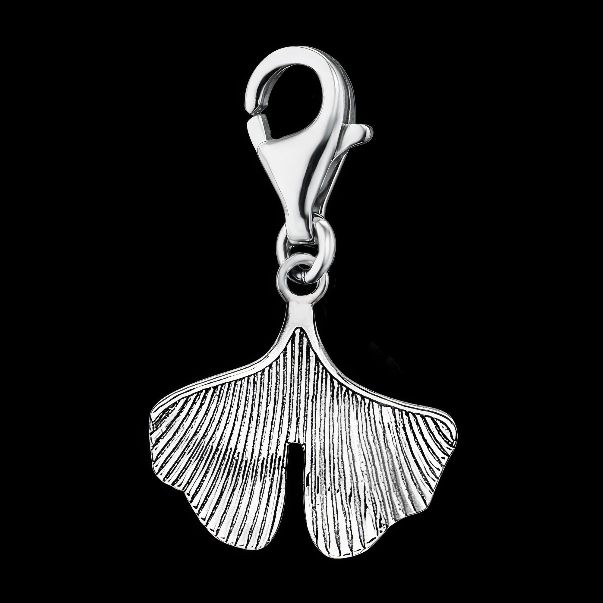Ginkgo Silver Bracelet Charm | Engelsrufer