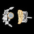 Moon & Gold Angel Wing Mismatch Stud Earrings | Engelsrufer