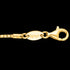 Clasp close-up of Engelsrufer gold 1.5mm Korean chain necklace.