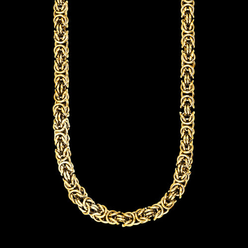 Byzantine Chain Men's Gold Steel Necklace | Save Brave Australia
