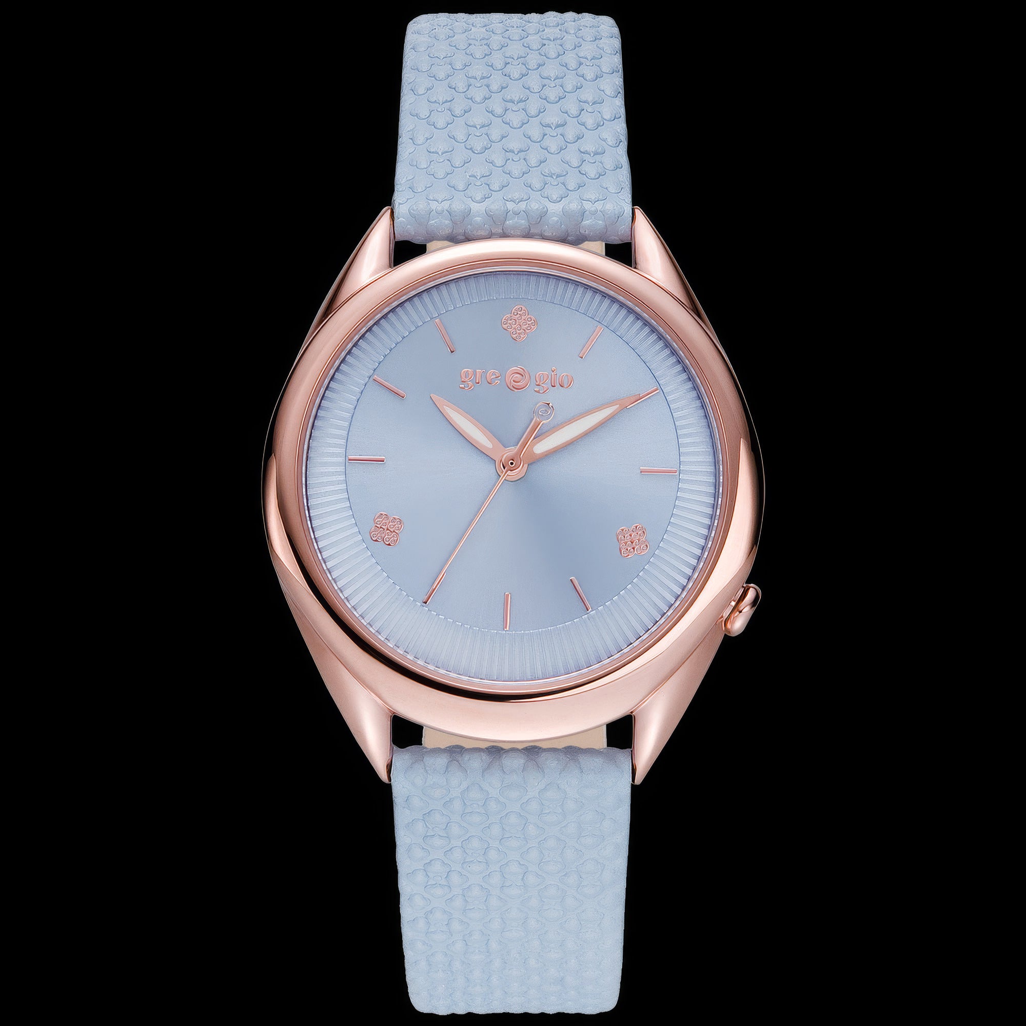 Gregio Donna Light Blue Leather Watch | Australia