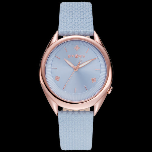 Gregio Donna Light Blue Leather Watch | Australia
