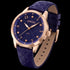 Side tilt view of Gregio Porto Grace purple watch.