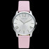 Gregio Simply Rose Pink Silver Leather Watch | Australia